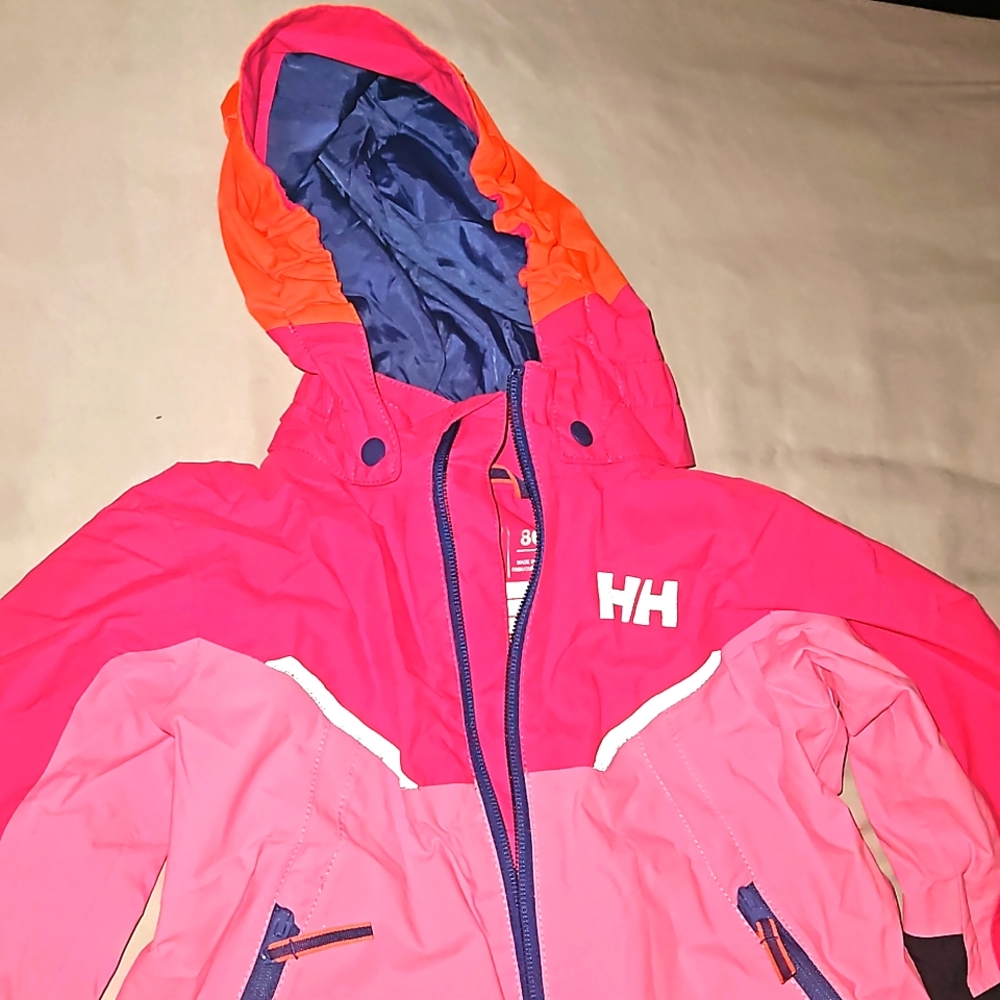 Helly Hansen 1yr old Girl's Hooded Rain Coat
